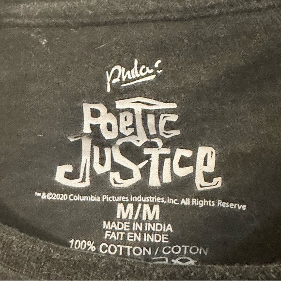 2Pac Rap Rapper Poetic Justice Graphic Long Sleeve Shirt - Picture 3 of 4